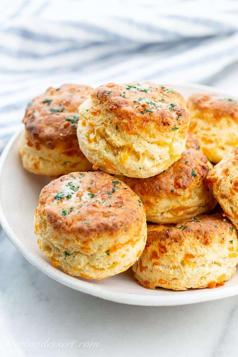 Cheddar Bay Biscuits on a plate