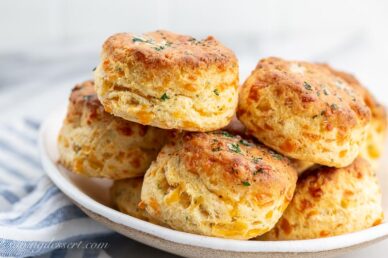 Cheddar Bay Biscuits on a plate