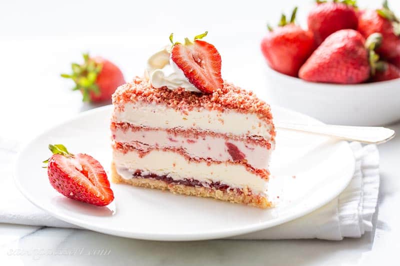 Strawberry Ice Cream Cake