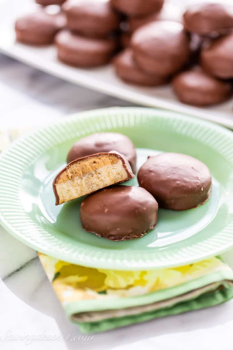 A plate of homemade Tagalongs