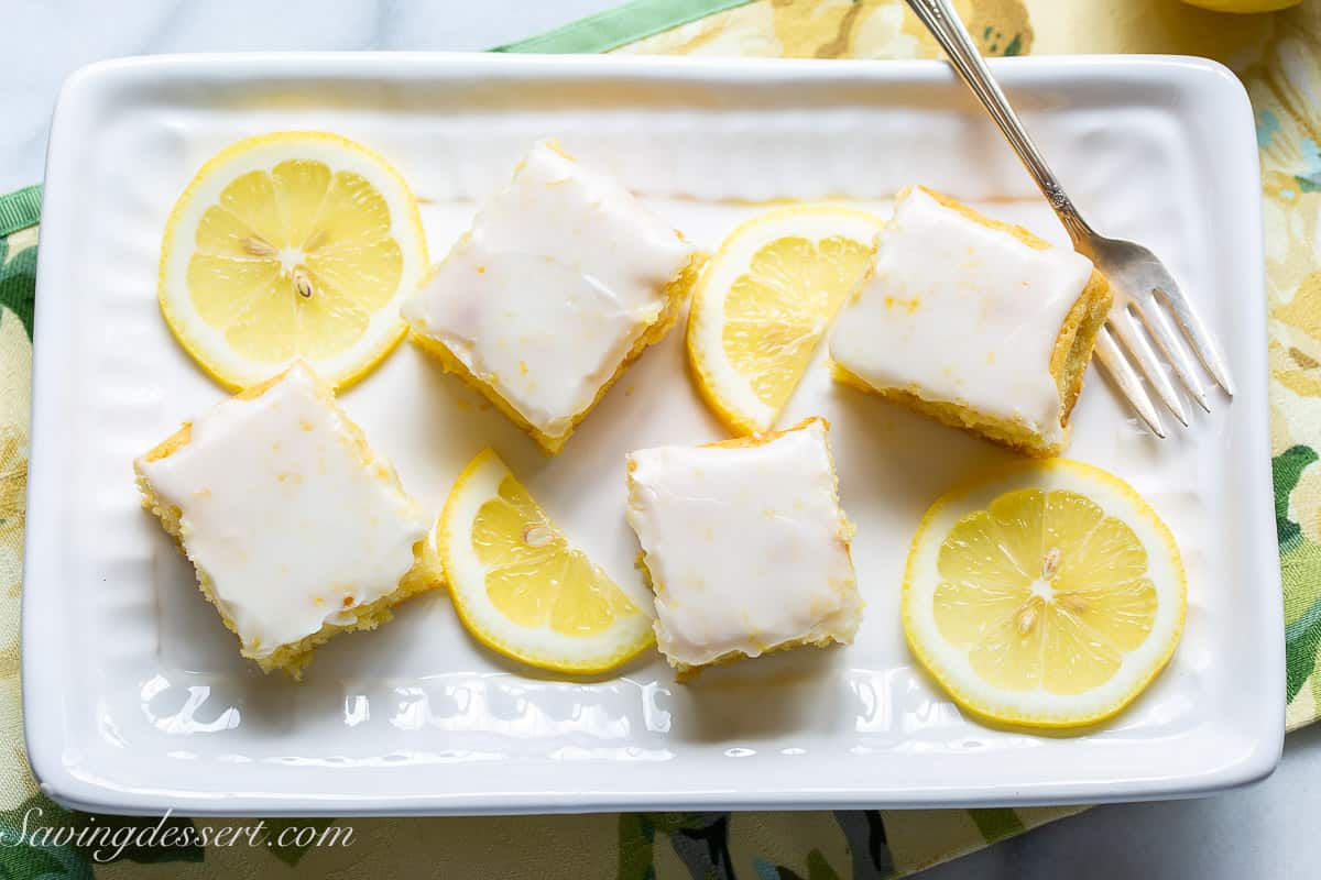 Homemade Tangy Lemon Brownies Recipe Saving Room for Dessert