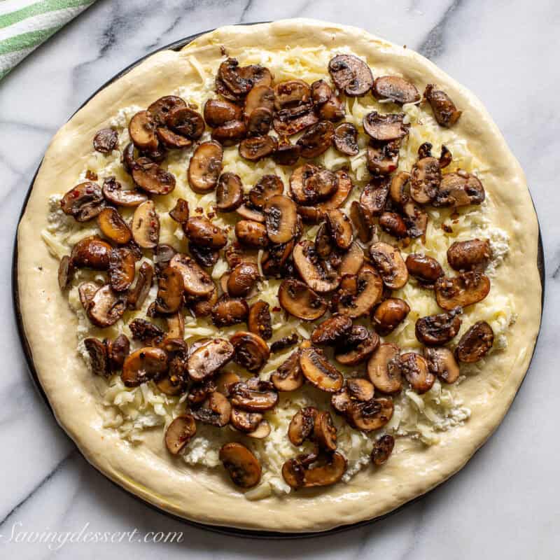 Mushroom Pizza - Saving Room for Dessert